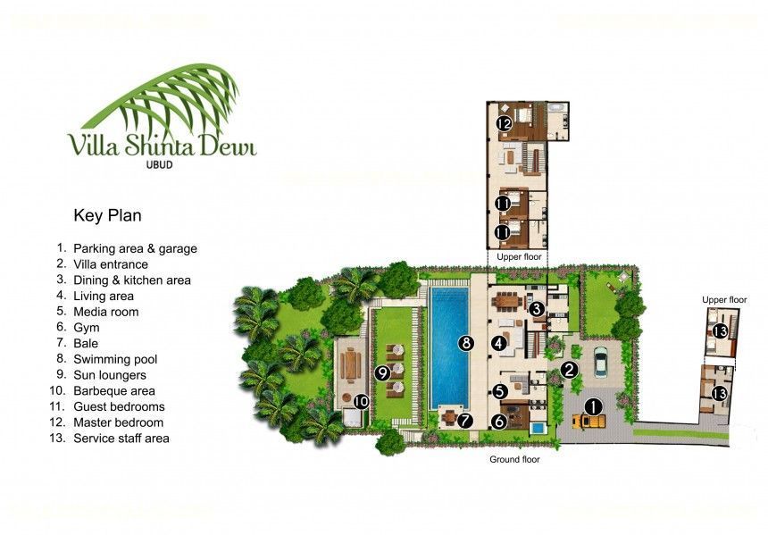 Villa Shinta Dewi Ubud Floor Plan